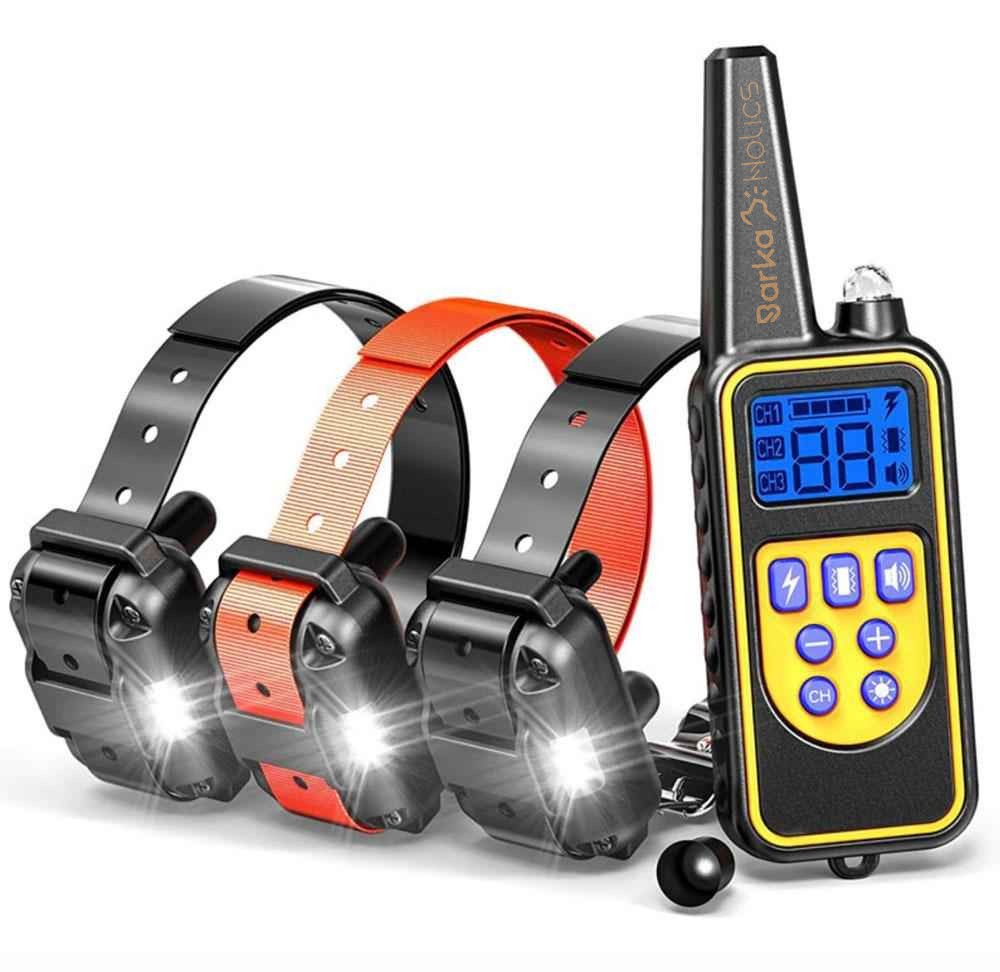 T776 Rechargeable Remote Training Collar 1-3 Dogs 800m - BARKAHOLICS®