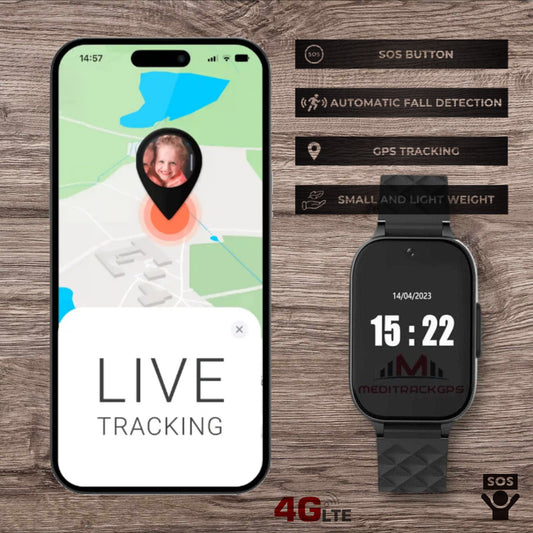 MEDITRACKGPS® MT52 Personal GPS Tracker Watch 4G