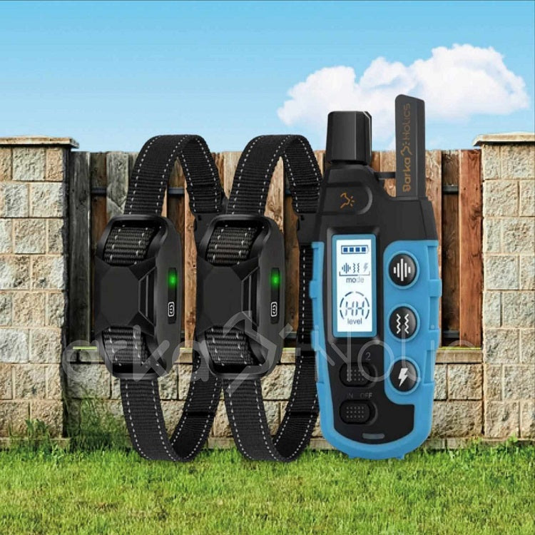 BARKAHOLICS® RS2 Remote Dog Training Shock Collar 1-2 Dogs 1000m S/M/L